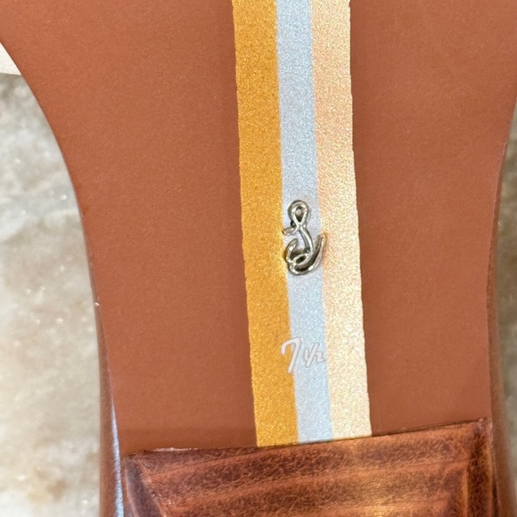 Women’s SAM EDELMAN Darcie cream kitten heel sandals- Size 7.5 - Picture 6 of 6